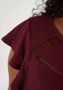 Met Korte Mouwen - Blouse - Wine Red -Ms Mode 21f9ced809bd4f7884be3000fc840ec5 scaled