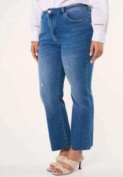 Met Destroyed Details - Jean Bootcut - Blue
