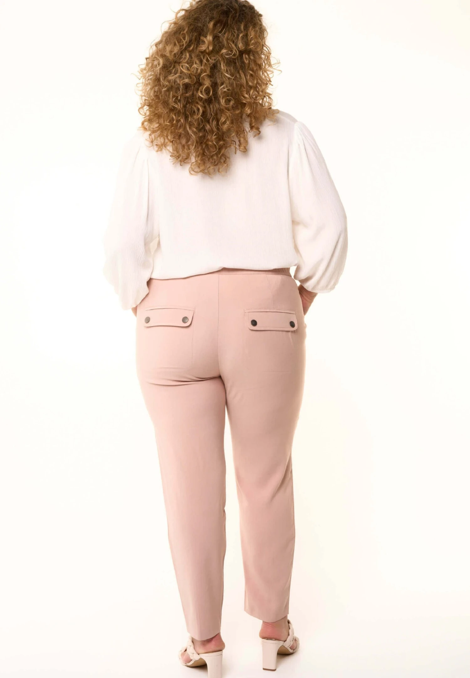 Met Strik Ceintuur - Pantalon Classique - Pink 3 Met Strik Ceintuur - Pantalon Classique - Pink – Image 3