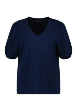 Met Pofmouwen - Blouse - Navy Blue 12 Met Pofmouwen - Blouse - Navy Blue -Ms Mode 954099b1dcc74244b5ad71ff036dc98f