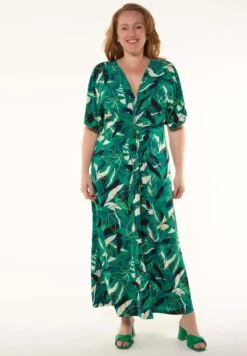 Maxi Met Gedraaide Detail - Robe Longue - Multi Green