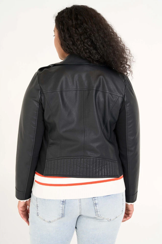 Veste Style Motard En Similicuir 4 Veste Style Motard En Similicuir – Image 4