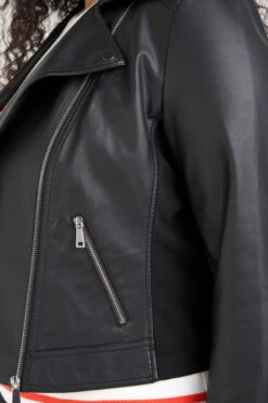 Veste Style Motard En Similicuir 10 Veste Style Motard En Similicuir -Ms Mode A45043012 11