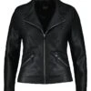 Veste En Similicuir Noire