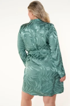 Robe Avec Détails En Satin -Ms Mode D11090071 10