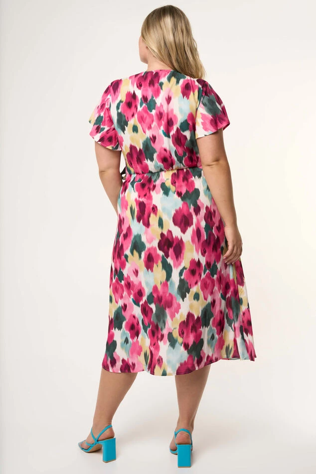 Robe Midi à Imprimé Floral 2 Robe Midi à Imprimé Floral – Image 2