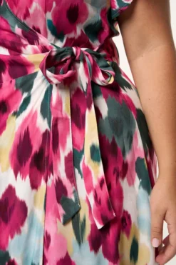 Robe Midi à Imprimé Floral 6 Robe Midi à Imprimé Floral -Ms Mode D15239503 11