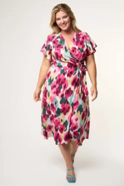 Robe Midi à Imprimé Floral 7 Robe Midi à Imprimé Floral -Ms Mode D15239503 12