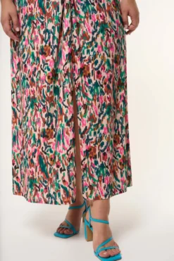 Robe Maxi à Détails Torsadés -Ms Mode D25105001 11