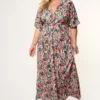 Robe Maxi à Détails Torsadés