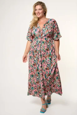 Robe Maxi à Détails Torsadés