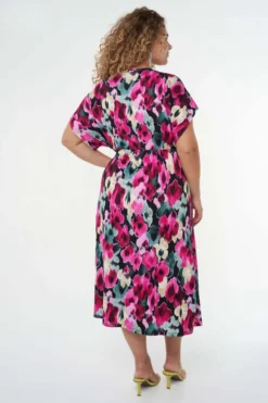 Robe Longue Avec Imprimé Floral -Ms Mode D25113011 10