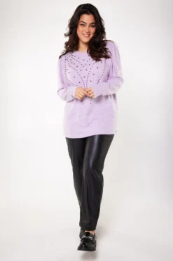 Pull Avec Details De Perles