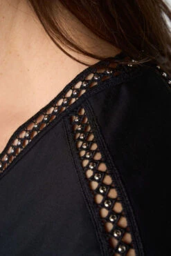 T-shirt En Coton Brodé -Ms Mode E20162012 11