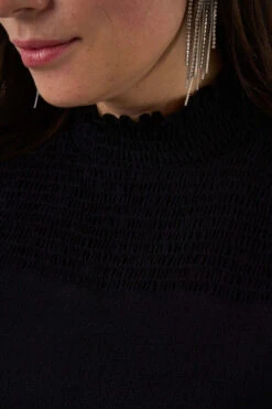 Haut à Détails Smockés -Ms Mode E20180012 11