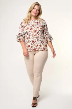 Haut Avec Manches à Volants 12 Haut Avec Manches à Volants -Ms Mode E26288511 12