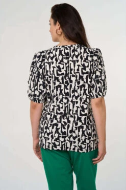 Haut à Manches Bouffantes -Ms Mode E26301011 10