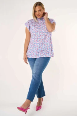 Chemisier à Détails Smockés