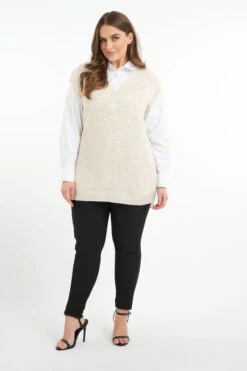 Chemisier Oversize En Popeline -Ms Mode K11056015 14