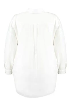 Chemisier Oversize En Popeline -Ms Mode K11056015 5