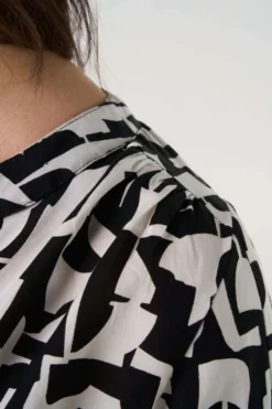 Chemisier à Imprimé Graphique -Ms Mode K15185011 11