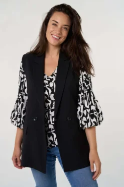 Chemisier à Imprimé Graphique -Ms Mode K15185011 14