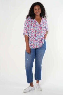 Blouse Avec Col En V 11 Blouse Avec Col En V -Ms Mode K15189510 12