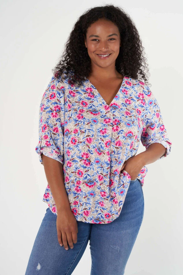 Blouse Avec Col En V 1 Blouse Avec Col En V