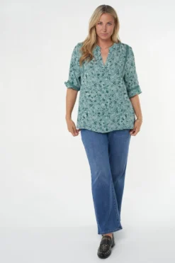 Chemisier Avec Design Imprimé -Ms Mode K15194503 12