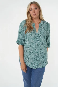 Chemisier Avec Design Imprimé -Ms Mode K15194503 13