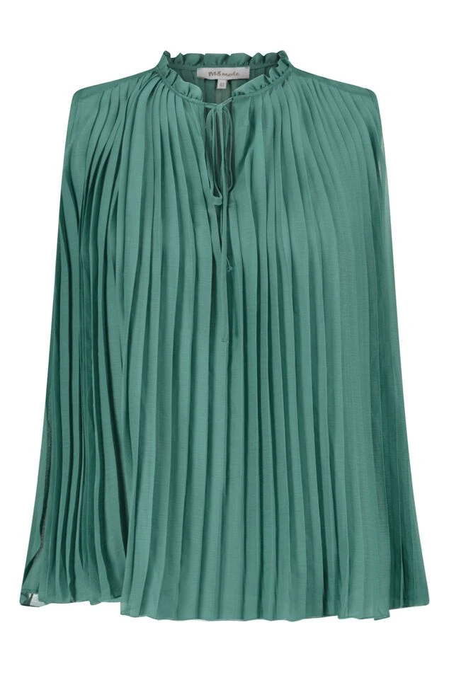 Chemisier Sans Manches Avec Détails Plissés 2 Chemisier Sans Manches Avec Détails Plissés – Image 2