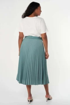Jupe Midi Plissée 10 Jupe Midi Plissée -Ms Mode L20123070 10