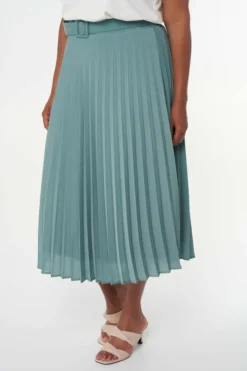 Jupe Midi Plissée 12 Jupe Midi Plissée -Ms Mode L20123070 12