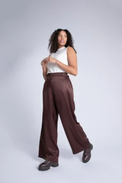 Pantalon En Satin -Ms Mode M11121059 10