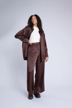 Pantalon En Satin -Ms Mode M11121059 14
