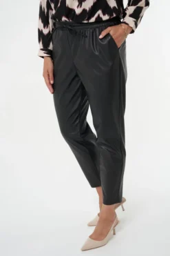 Pantalon De Survêtement En Similicuir -Ms Mode M11129012 12