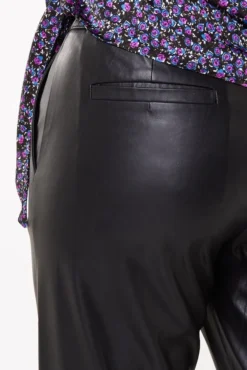 Pantalon Droit En Similicuir -Ms Mode M11130012 11