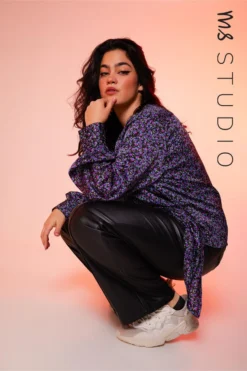 Pantalon Droit En Similicuir