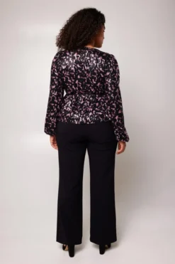 Pantalon à Jambes Larges -Ms Mode M11166012 10