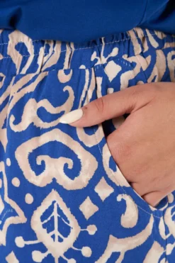 Pantalon Large à Imprimé Cachemire -Ms Mode M11267505 11