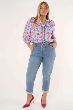 Pantalon De Style Jogging En Denim -Ms Mode M17133007 13