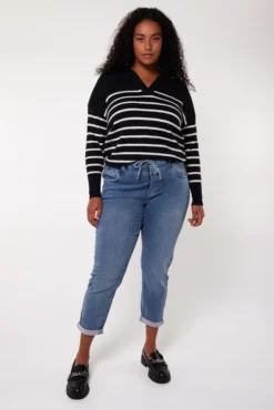 Pantalon De Style Jogging En Denim