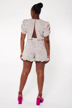 Combi-short à Imprimé Floral -Ms Mode M26142503 10