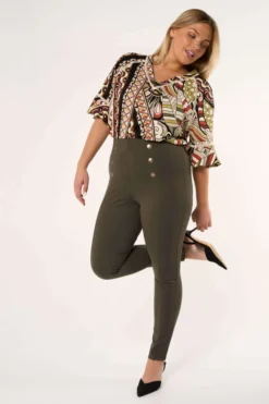 Tregging Aux Détails Dorés