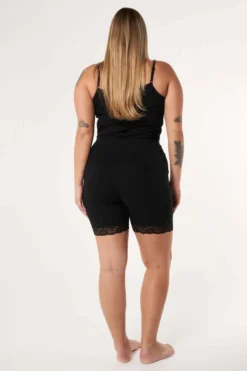 Lot De 2 leggings Courts Avec Dentelle -Ms Mode M39036012 10