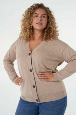 Gilet En Maille à Boutons