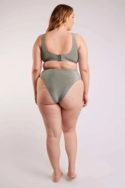 Bas De Bikini Taille Haute Avec Paillettes -Ms Mode R80024082 10