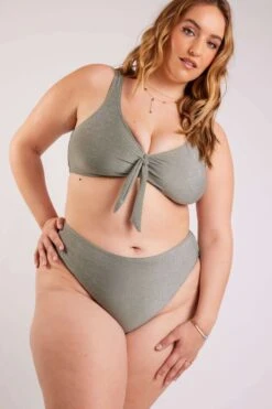 Bas De Bikini Taille Haute Avec Paillettes -Ms Mode R80024082 12