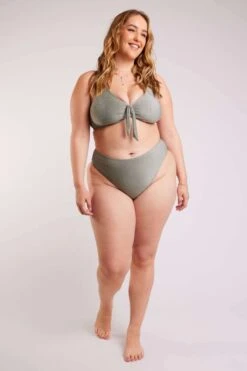 Bas De Bikini Taille Haute Avec Paillettes -Ms Mode R80024082 13