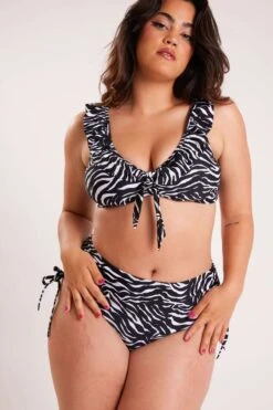 Bas De Bikini Taille Haute à Imprimé -Ms Mode R80026002 10